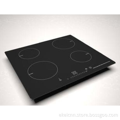 Black 4 Burner Induction Cooktop with CE